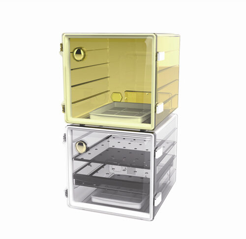 Desecador de vacio cúbico