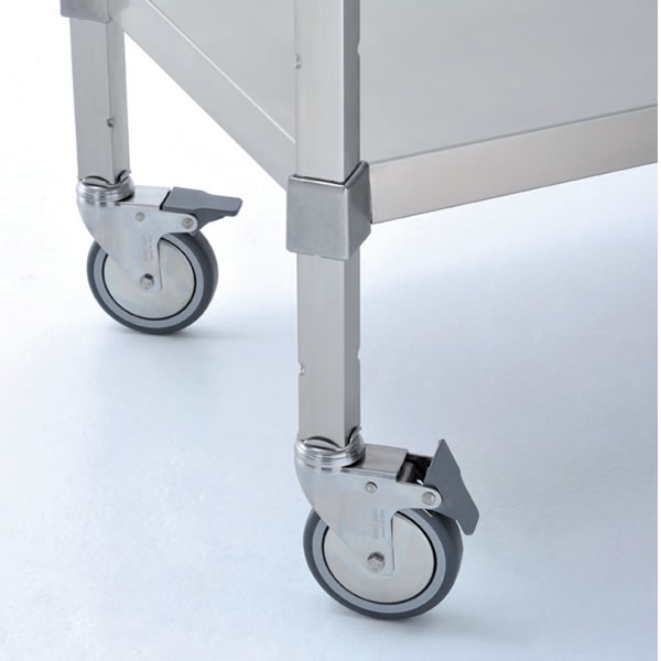 Ruedas giratorias con freno que no dejan marca en el suelo